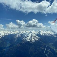Flugwegposition um 12:41:52: Aufgenommen in der Nähe von Mittersill, Österreich in 2950 Meter